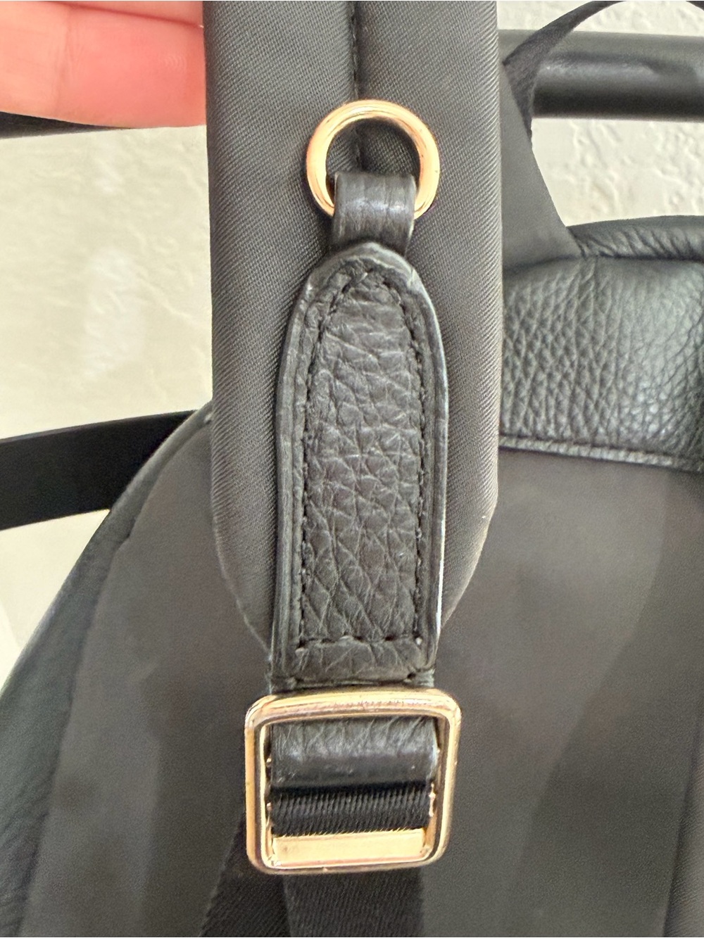 COACH Medium Charlie Black Leather Medium Backpack - Picture 8 of 9